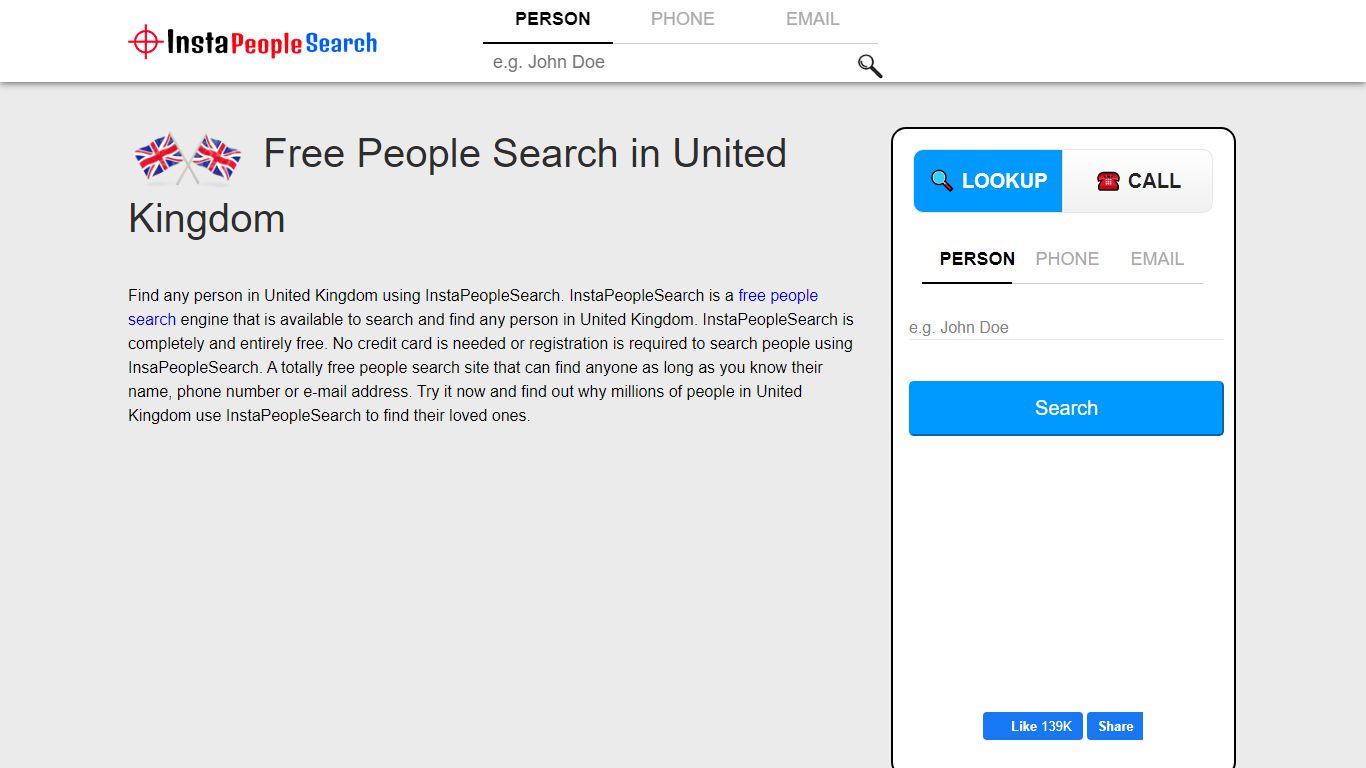 Free People Search for United Kingdom | United Kingdom People Finder ...